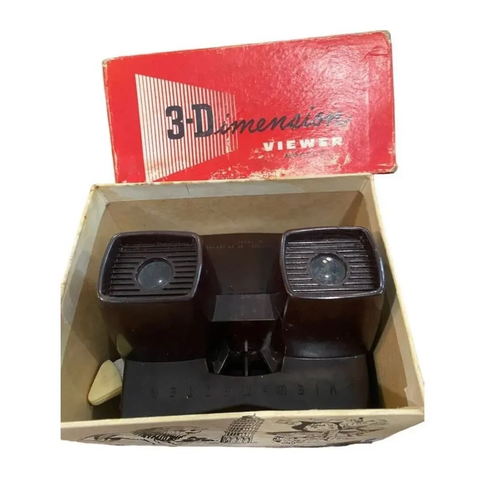 Sawyer's Vintage Model E ViewMaster With Box Six Reels Circus Tarzan